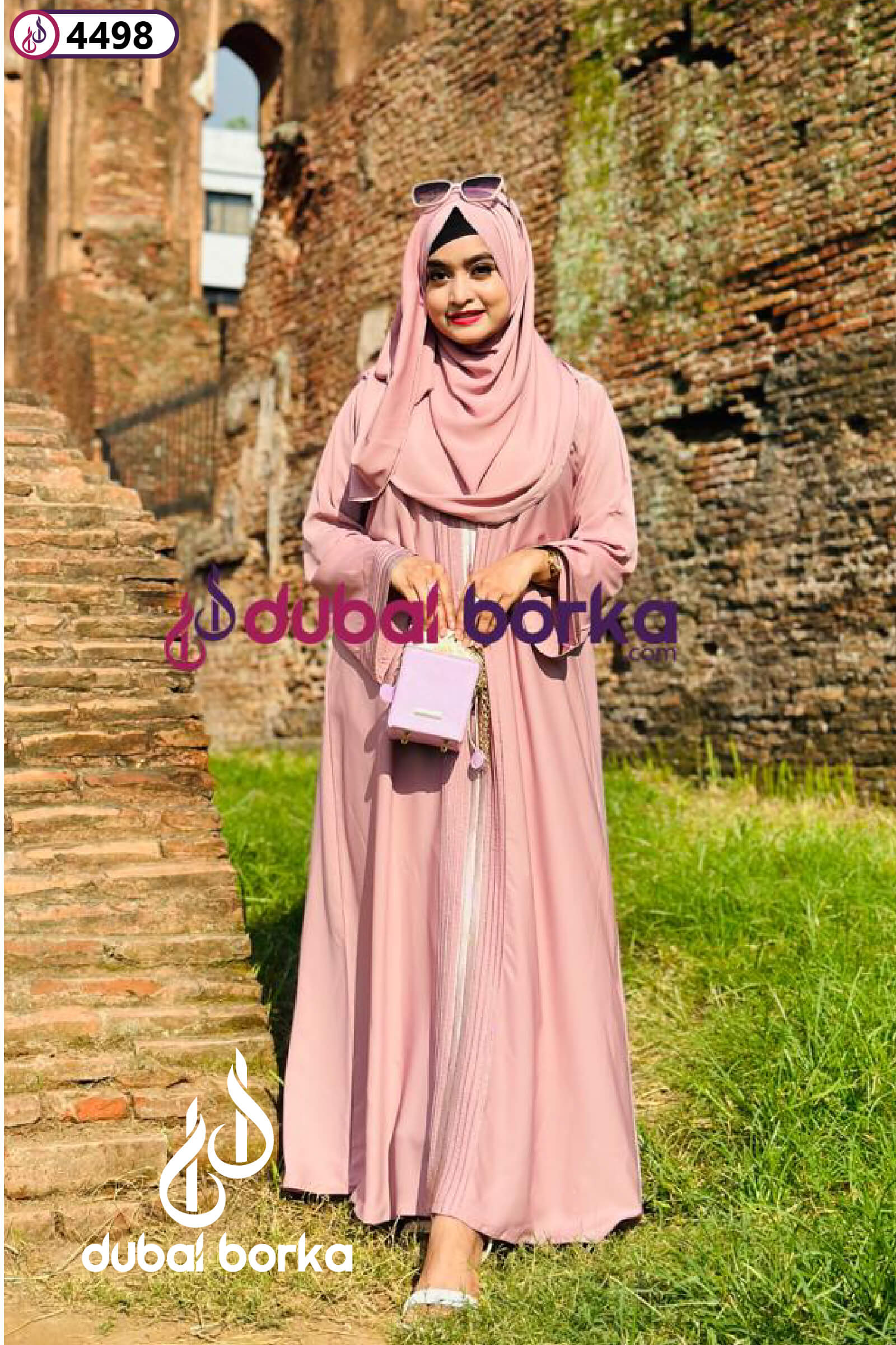 Inaya Borka Pink With Hijab