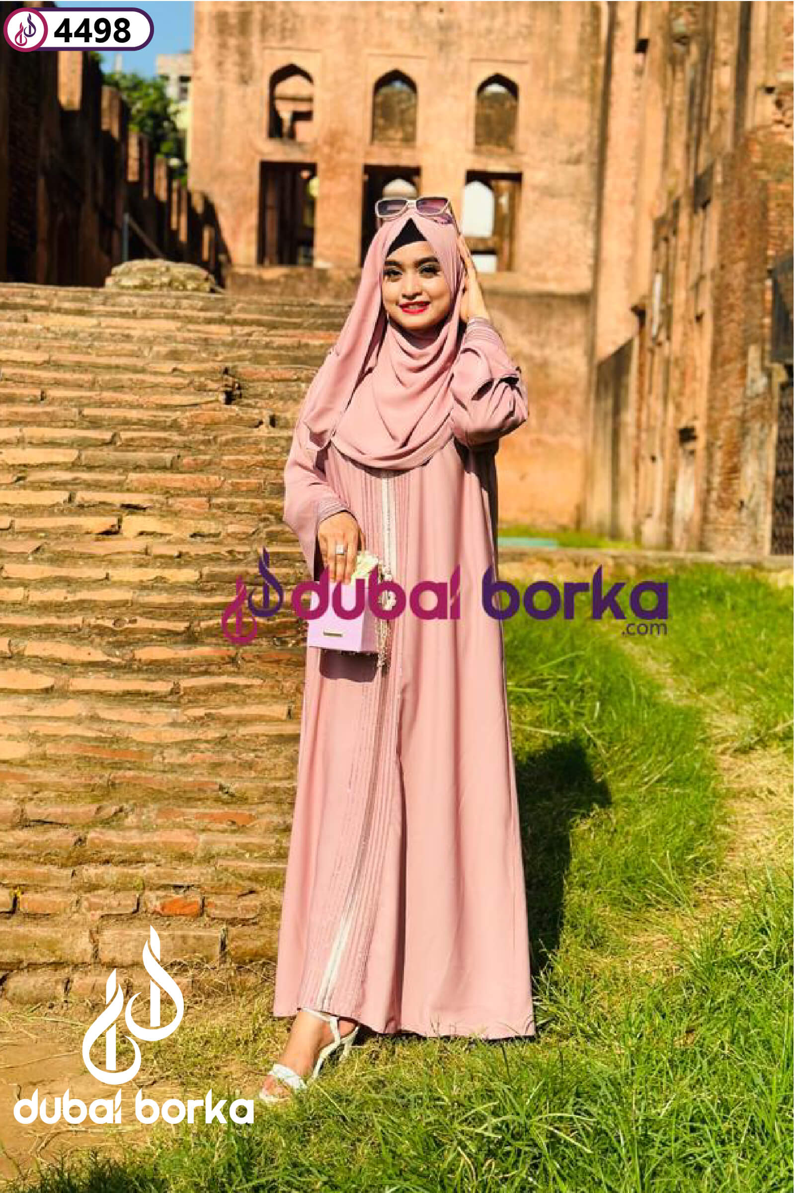 Inaya Borka Pink With Hijab