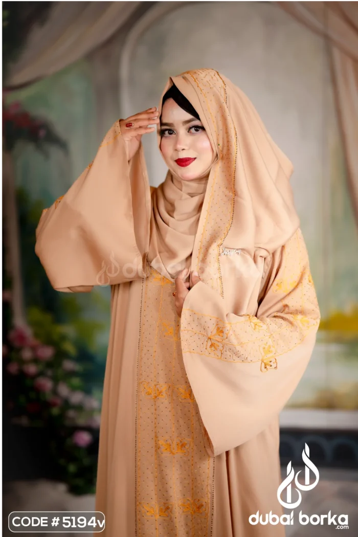 Begum Jaan Jafran Ari Borka – Premium Casual Borka by Dubai Borka - Image 3