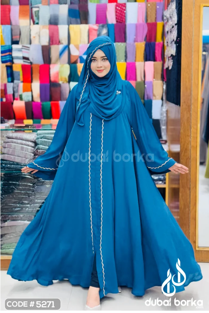 Afsani Gown Borka – Exclusive Eid Ul Fitr 2025 Collection | Dubai Borka - Image 3
