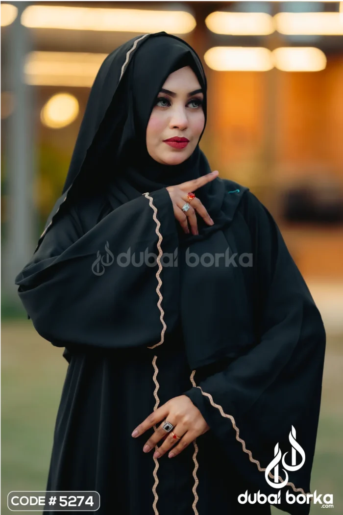Afsani Gown Borka – Exclusive Eid Ul Fitr 2025 Collection | Dubai Borka - Image 7
