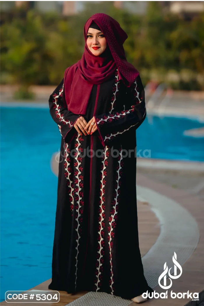 Mahnoor Crepe Ari Borka - Eid Collection 2025 - Image 5