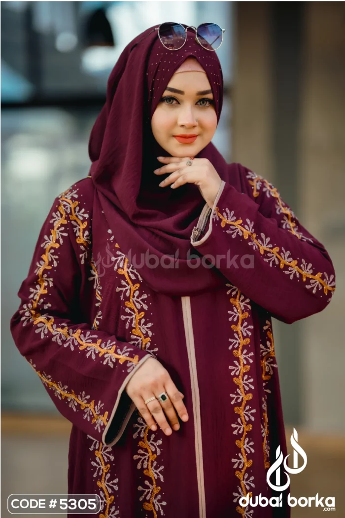 Mahnoor Crepe Ari Borka - Eid Collection 2025 - Image 4