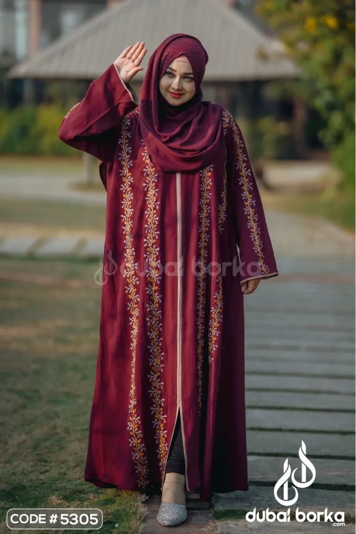 Mahnoor Crepe Ari Borka - Eid Collection 2025 - Image 3