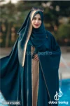 Zeenat Contrast Abaya – A Statement of Elegance for Eid 2025
