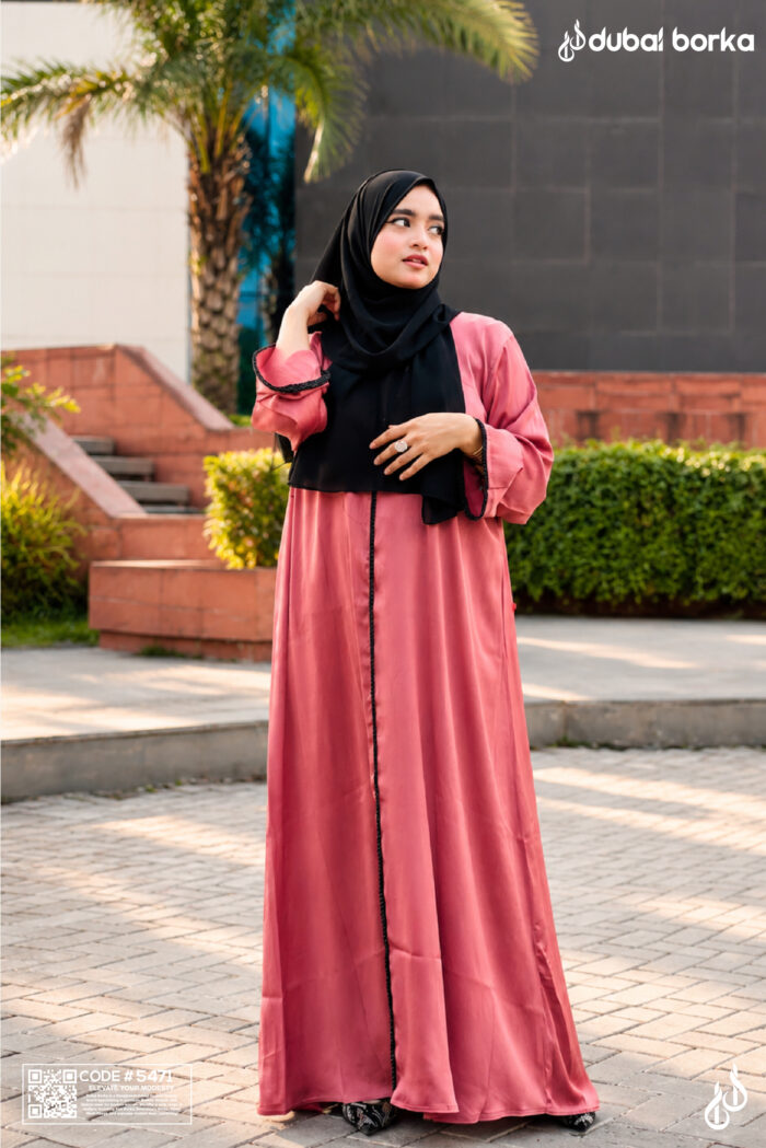 Imported Lace Borka – Premium Zafran Fabric with Elegant Lace Work | Dubai Borka - Image 5