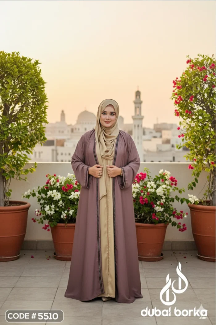 Lace Koti – Premium Cherry Imported Fabric | Dubai Borka - Image 3