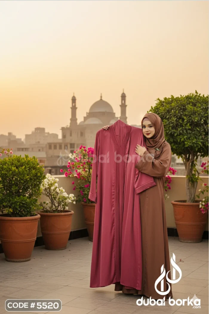 Inaya V2 Borka – Premium Zafran Fabric with Hijab - Image 7