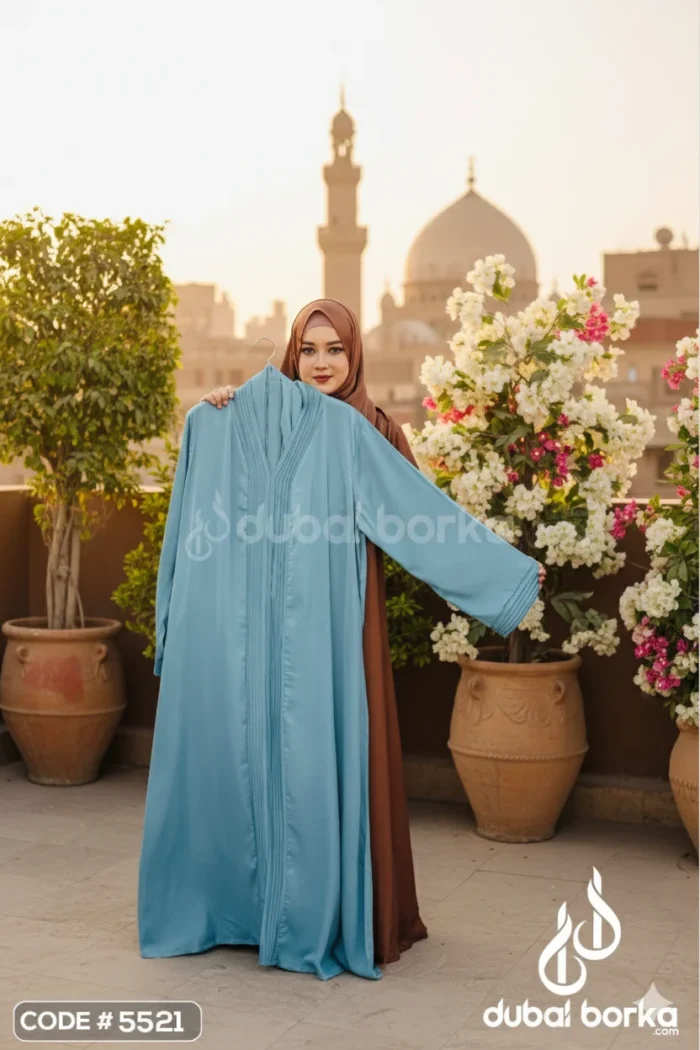 Inaya V2 Borka – Premium Zafran Fabric with Hijab - Image 3