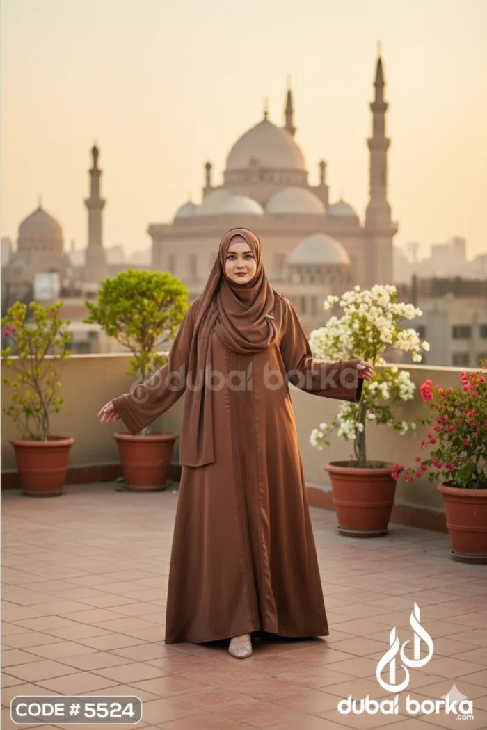 Inaya V2 Borka – Premium Zafran Fabric with Hijab - Image 6
