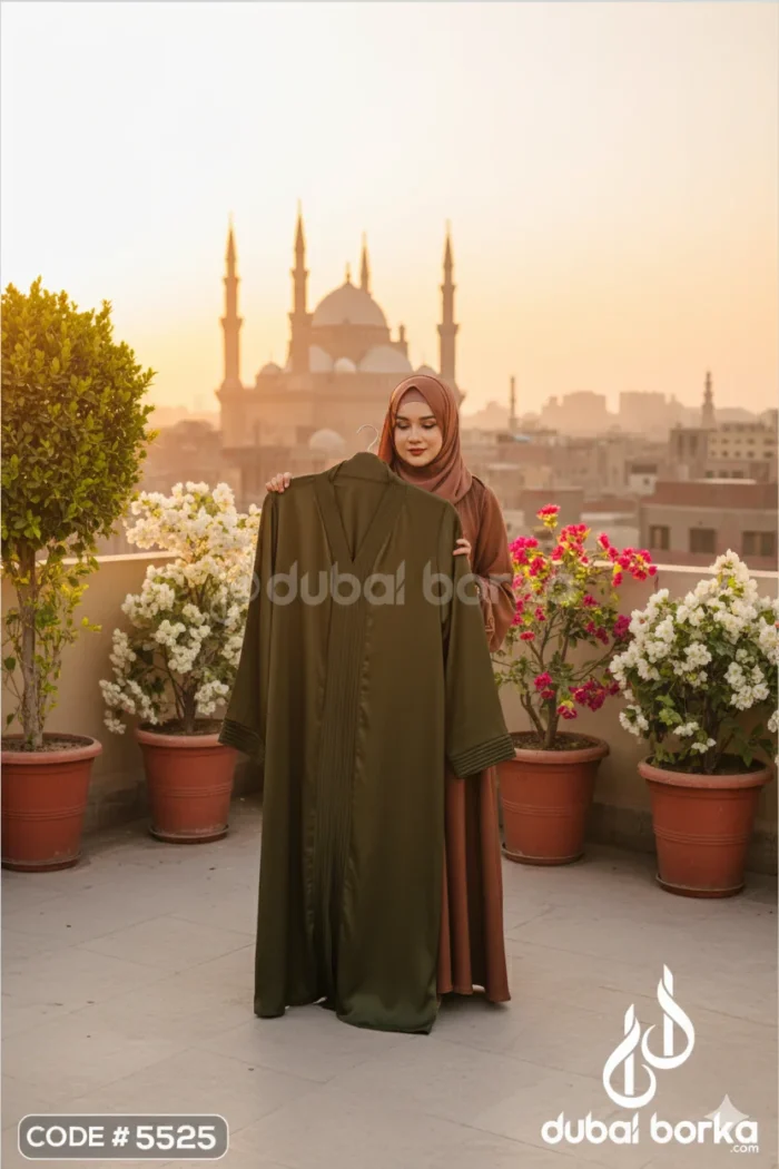 Inaya V2 Borka – Premium Zafran Fabric with Hijab - Image 4