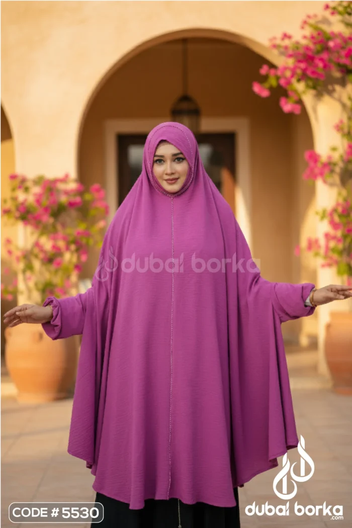 Short Jilbab CEY – Premium CEY Imported Fabric with Elegant Lace Design - Image 5