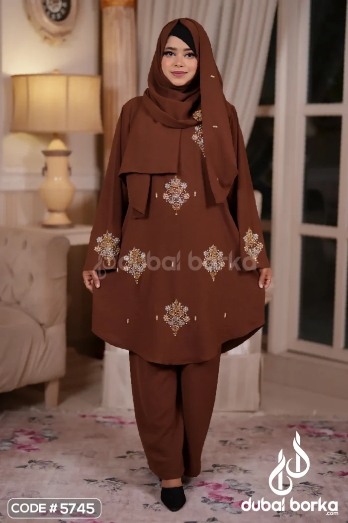 Pakistani Inspired Co-Ords Set – Premium CEY Fabric Collection | Dubai Borka - Image 5