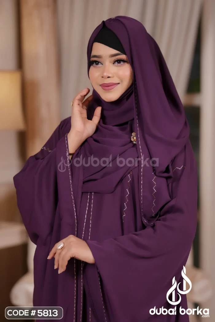 Zareen Stone Abaya – Premium Elegance - Image 4