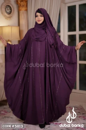 Zareen Stone Abaya – Premium Elegance