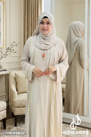 Malika Attach-Koti Borka – Premium Zafran Fabric with Hijab