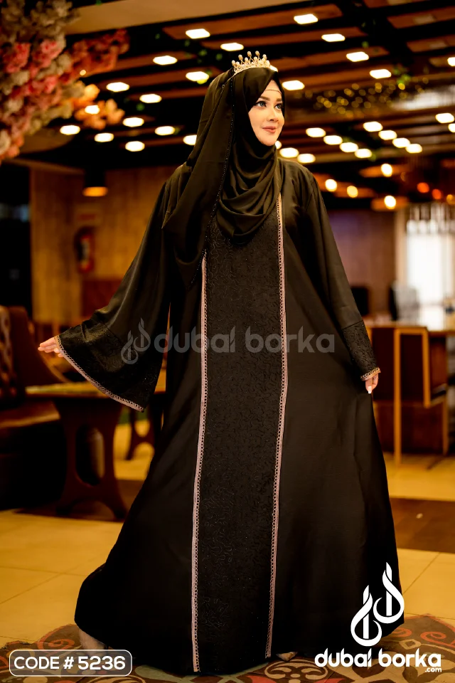 Ari Dubai Borka - Crystal Nida Fabric