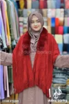 Maroon Winter Poncho with Step Design