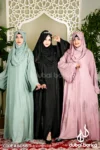 Princess Borka V5 with Hijab - Elegant Stone Work & Embroidery