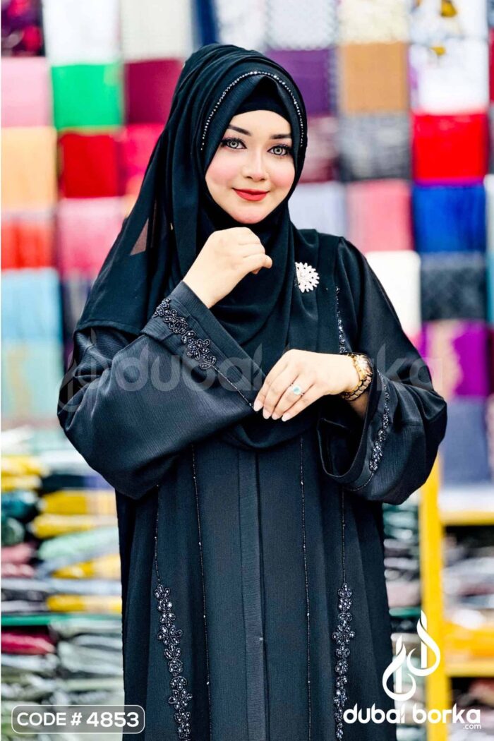Handcrafted Karchupi Borka - Premium Zoom Fabric Abaya - Image 5