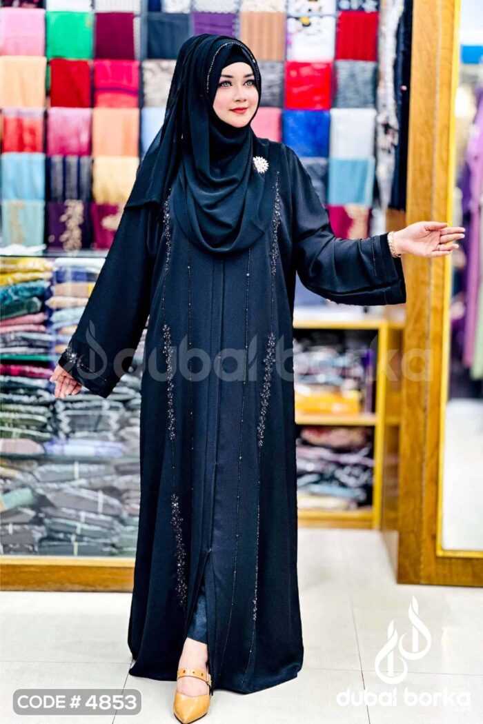 Handcrafted Karchupi Borka - Premium Zoom Fabric Abaya - Image 3