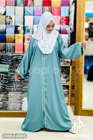 Elegant Zoom Borka with Georgette Hijab