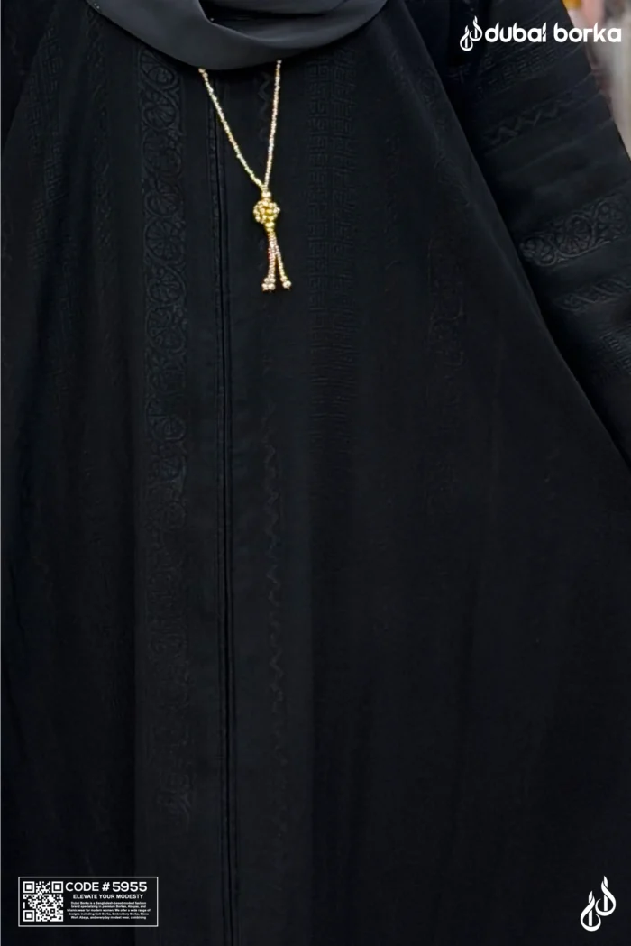Vertical Stripe Print Borka - Image 3