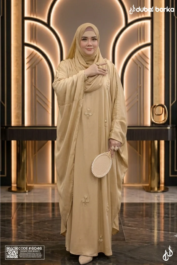 Flora Pearl Abaya With Hijab - Image 3